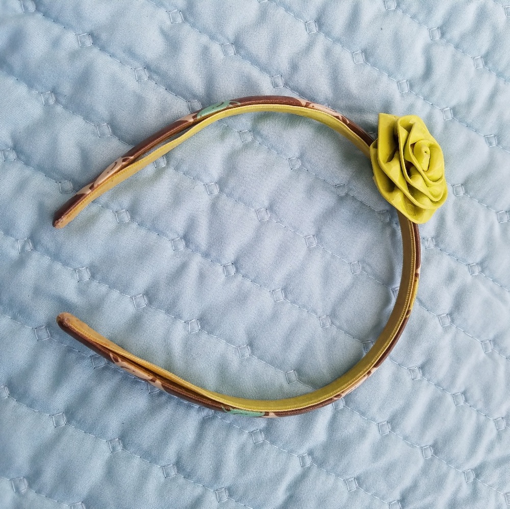 Vera Bradley Headband with Leather Rosette